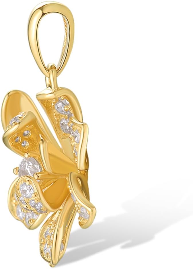 Santuzza Sterling Silver Gemstone Flower Pendant for Women - Image 2